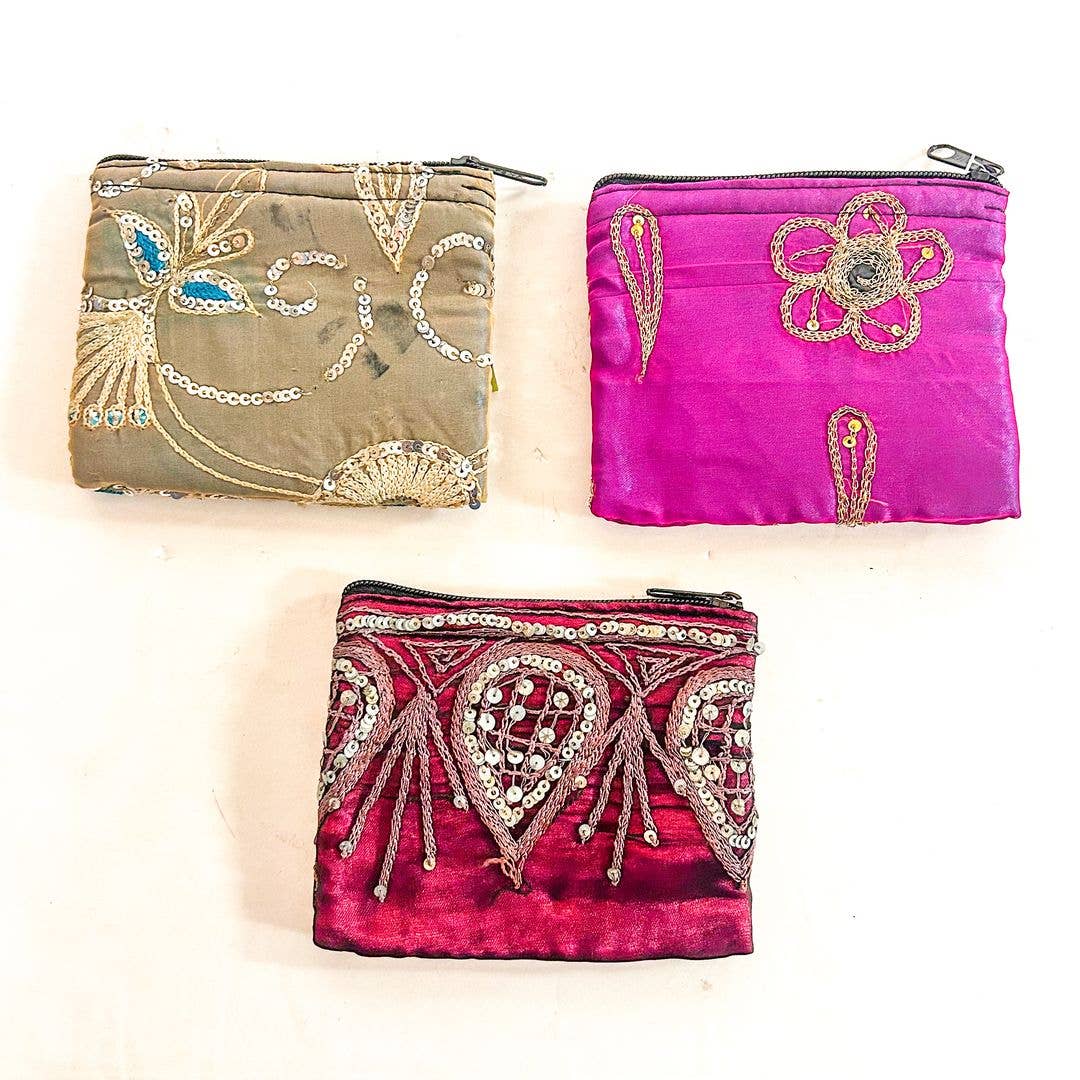 Sequin Polyester Coin Purse, ST-CP-UCW-06