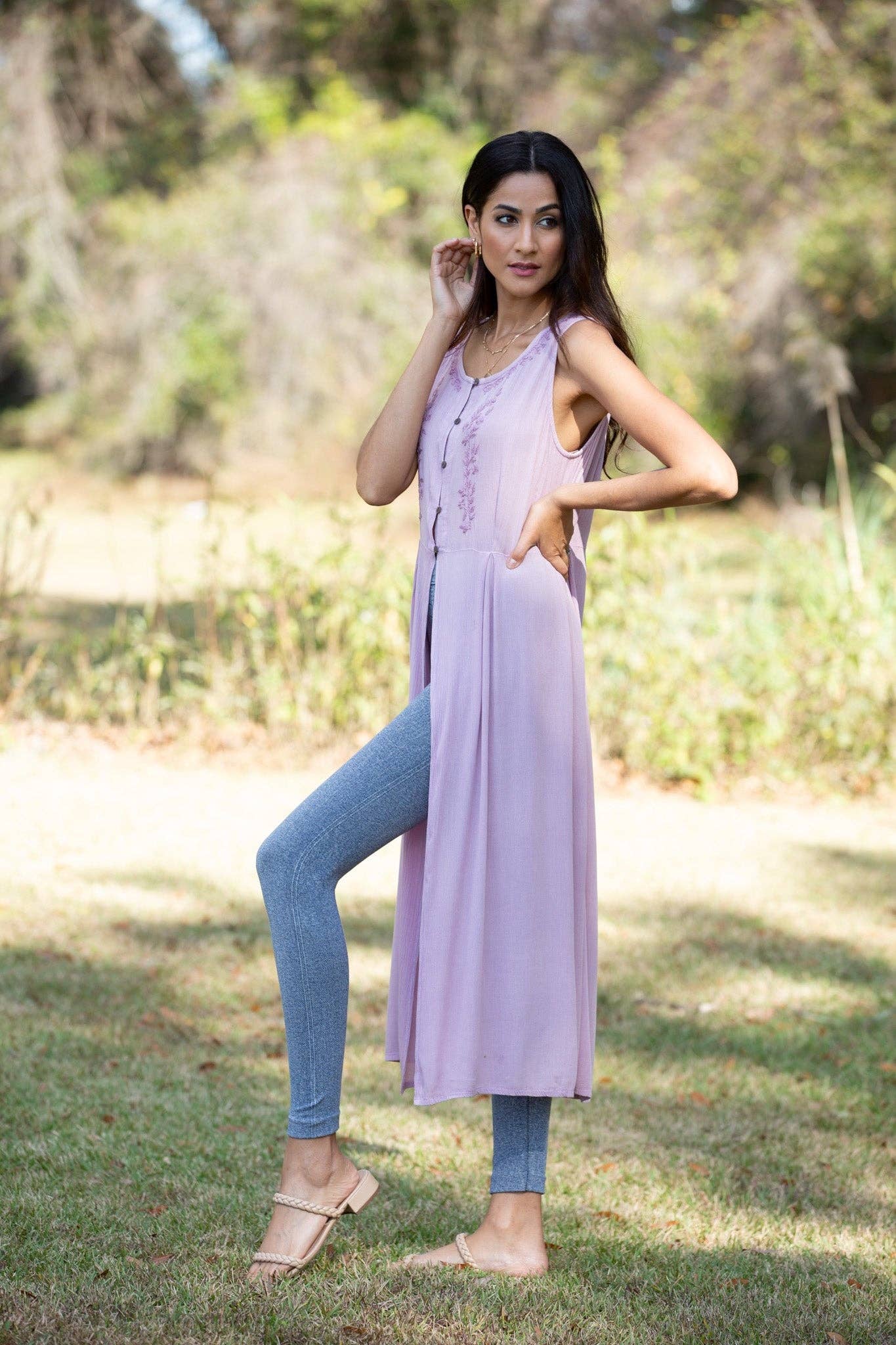 Embroidered Classy Cover Up